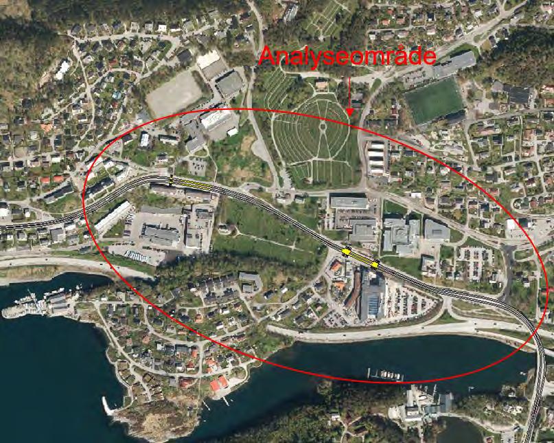 Side 3 av 24 MODELLOMRÅDE Til vurdering av trafikkens fremkommelighet i Borgundvegen er det opprettet en mikrosimuleringsmodell i dataprogrammet Aimsun 8.1.