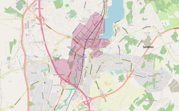 Sandnes Tabell 5-3 Fakta om Sandnes Kommunefakta Sandnes 2017 Innbyggere i kommunen 75 497 Innbyggere i sentrumssonen 3 991 Innbyggere i tettstedet (inkluderer nabokommuner) 220 943 Sysselsatte