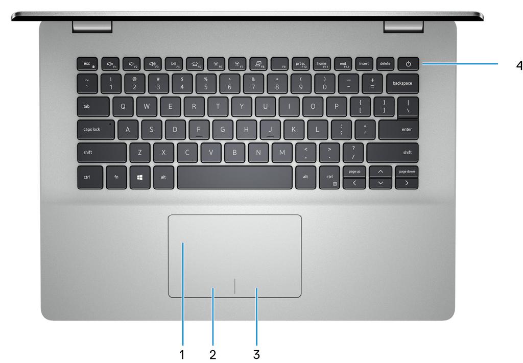 5. USB 3.1 Gen 1-porter (2) Koble til eksterne enheter som eksterne lagringsenheter og skrivere. Gir dataoverføringshastigheter på opptil 5 Gb/s. 6.