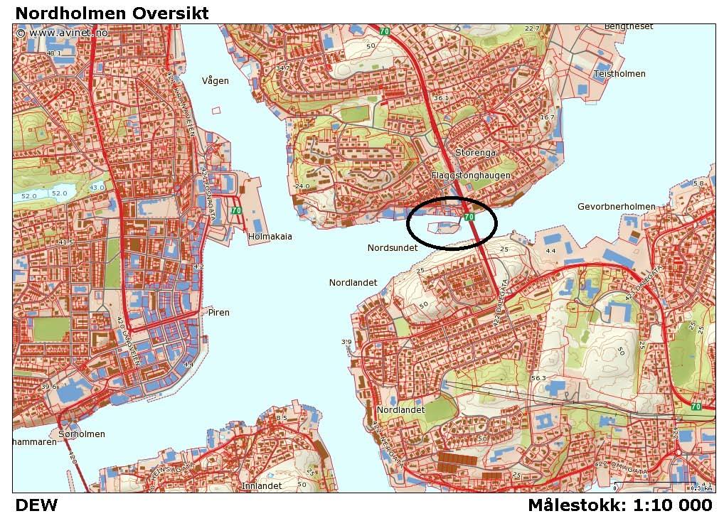 Innledning På oppdrag fra Faveo Prosjektledelse AS har Kjeller Vindteknikk utført foreløpige analyser av vindforhold på Nordholmen i Kristiansund kommune.