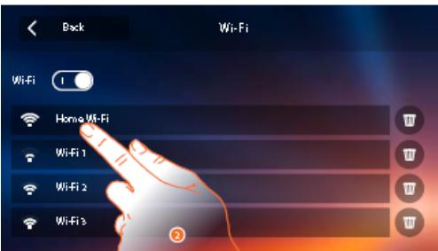Berør menypunkt «wifi» på høyre skjermhalvdel e. Sørg for at bryter «wifi» er på. f. Berør ditt wifi nettverk i listen g. Legg inn nettverkspassord og bekreft med «confirm» h.