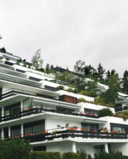 Tomtefeste - forlengelse for bolig/fritidshus Test av 2015-endringene - Øvre Ullern Terrasse - 54 leiligheter - 22 688 kvm tomt - Taket er 266 000 kr.