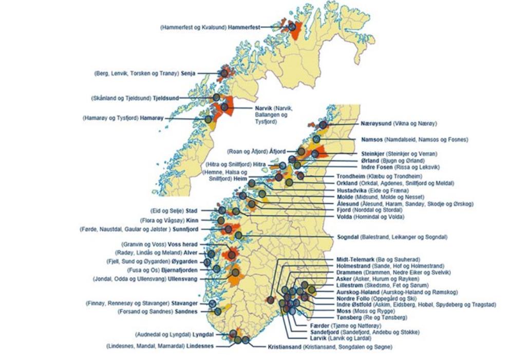 Nye kommuner 354 kommuner fra 2020 11 kommuner vedtatt slått sammen ved kgl. res.