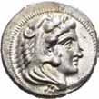 Hode av nymfen Larissa trekvart mot venstre/ Hest stående mot høyre BCD.263 ff. 1+ 3 000 1150 1151 1153 1150 Makedonia, Philip II 359-336 f.kr., tetradrachme (14,19 g).