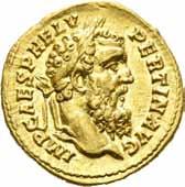 Antikke mynter 1184 1184 Aelius 136-138, denarius, Roma 137 e.kr. R: Concordia sittende mot venstre S.3967 RIC.436 1+ 1 200 1185 200% 1185 Pertinax 193 e.kr., aureus, Roma (7,31 g).