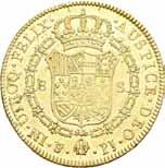 Myntene ble preget med likt design ved flere myntverk i Amerika og Spania.