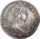 Utenlandske mynter 1377 1378 1377 Ludvig XIV, ecu 1648 N.