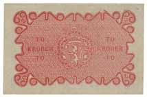 0160806 0 1 200 196 2 kroner 1918. 1704596. Misfarget/discoloured 0/01 900 197 2 kroner 1918.