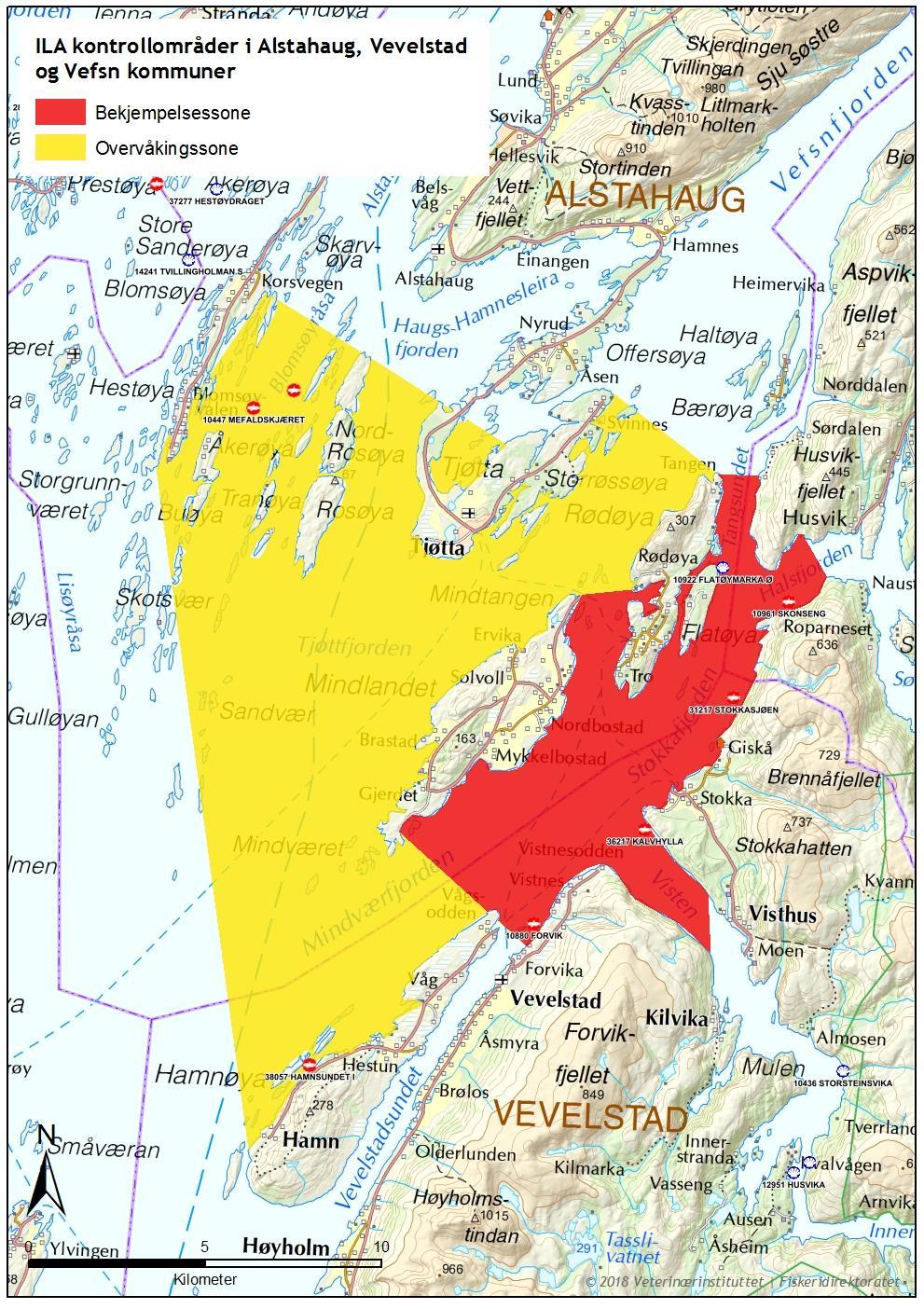 Vedlegg 2 prøvetaking: Plan for prøvetaking i forbindelse med kontrollområder for ILA Fiskehelsetjenesten har ansvaret for helsekontrollen.