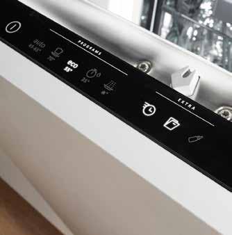 SmartControl Oversikt og kontroll Aldri har det vært enklere å betjene en oppvaskmaskin. Alle bryterne er plassert ergonomisk og betjenes med en enkel venstre mot høyre-logikk.