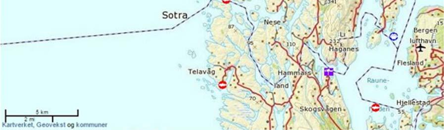 Lokaliteten ligg godt skjerma av alle småøyane og holmane som ligg rundt Søre Syltosen, og er dermed lite utsett for sterk vind frå alle himmelretningar med unntak av litt eksponering frå retning