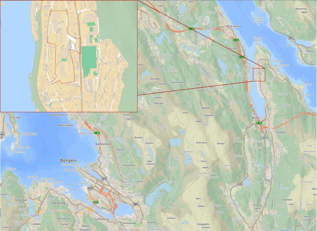 4 (14) STØYUTREDNING 1. INNLEDNING I forbindelse med regulering av nye Garnes ungdomsskole i Bergen kommune er Rambøll engasjert av Bergen kommune til å gjennomføre en støyutredning.