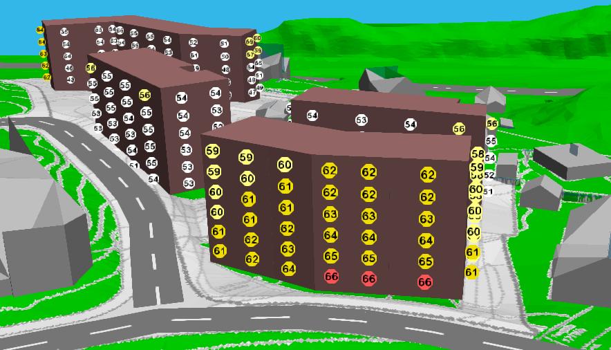 Sett fra Salhusvegen BBB4 BBB3 BBB2 BBB1 Myrdalsvegen