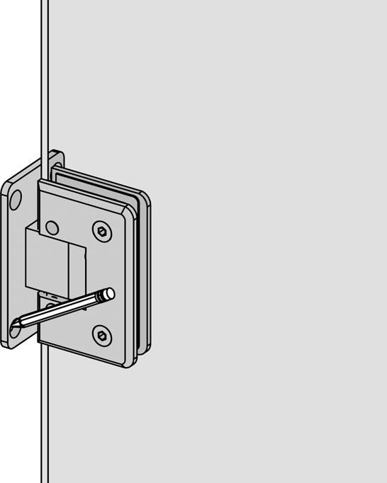 Fjern glasset og bor hull. Bortykkelse: 7 mm. for 8 mm plastplugger 4.