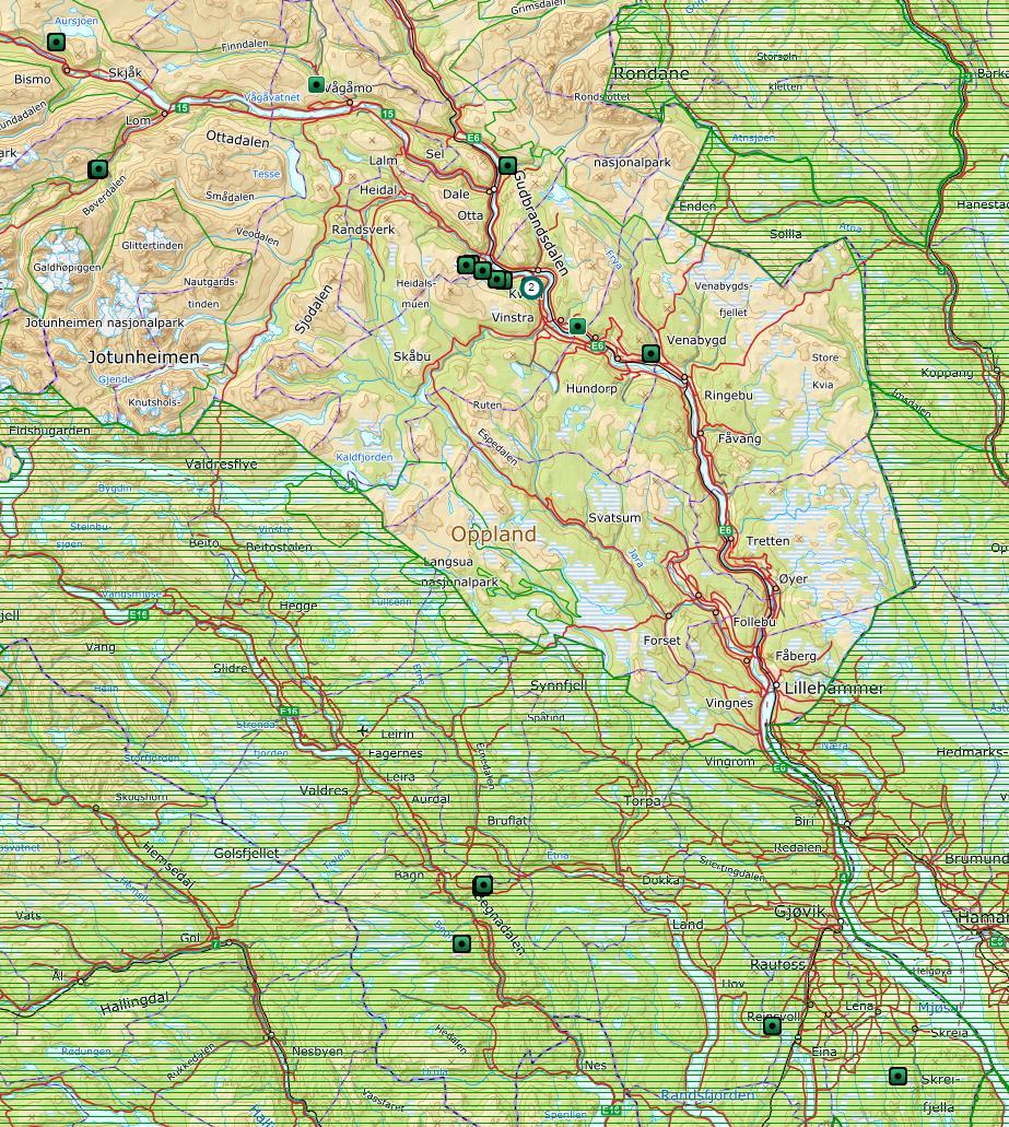 Side 10 av 15 Figur 7. Sau registrert tatt av gaupe (23 antatt sikre og dokumenterte skader) per 25. september 2019.