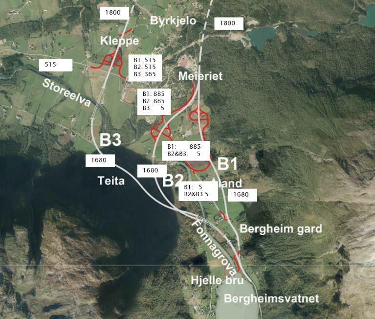 Figur 9 Trafikkmengder ved Byrkjelo (kjøretøy/døgn en retning) Figur 10 Trafikkmengde ved Hornindal (kjøretøy/døgn ei retning) 5.