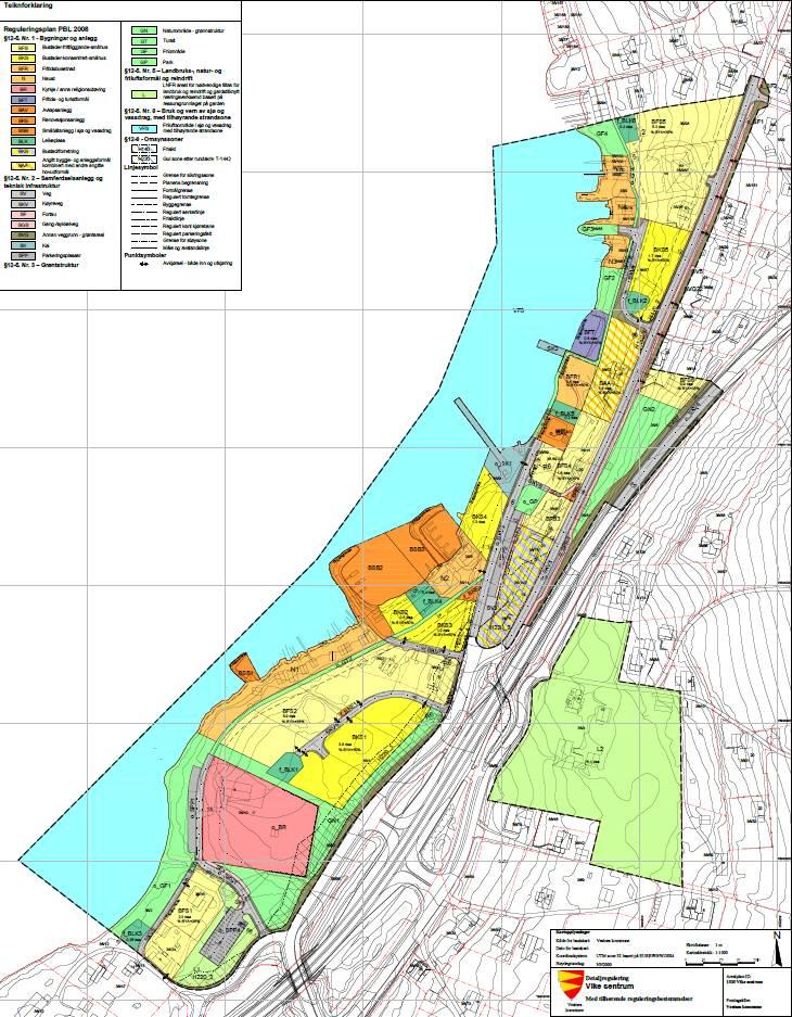 PLANOMRÅDET: Planforslaget omfattar no ei strekning på omlag 750 meter vest for Gjermundnesvegen, frå Sagvegen i sør til og med Bårdsplassen i nord.