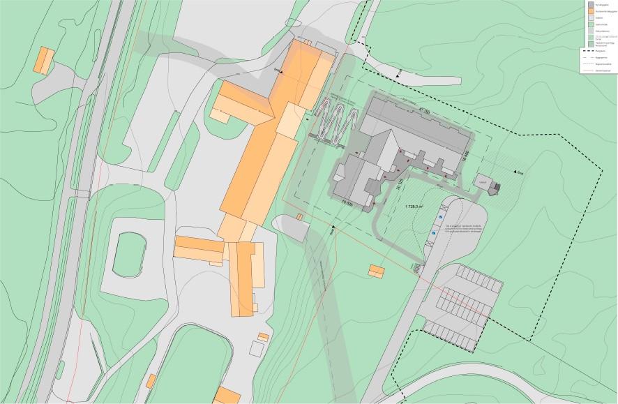 Planavklaring: Dispensasjonen berører areal for Parkering (SPA1), Kjøreveg (SKV2) og område avsatt til Barnehage (o_bbh). 2.