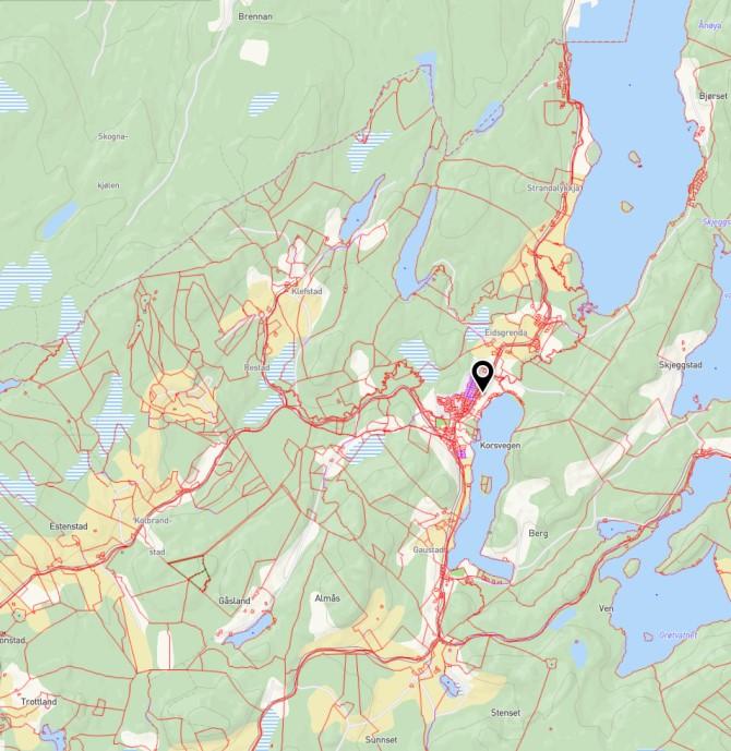 Detaljreguleringsplan for Korsvegen barnehage (planid 2017009) ble vedtatt i kommunestyret (sak 45/19) den 18.06.2019.