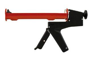 MM FUGEPISTOL Fugepistol med høy kapasitet og lang levetid. Utstyrt med reverseringsmekanisme som forhindrer etterdrypp.