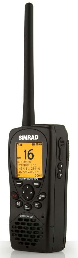 Bærbar VHF-radio med GPS og DSC HH36 har følgende hovedfunksjoner: Håndholdt VHF-radio med innebygd GPS og DSC nødfunksjon.