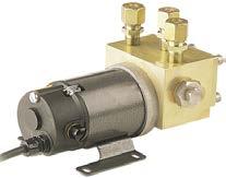 Autopilot hydrauliske pumper og annet tilleggsutstyr Fra venstre; RPU-80, RPU-160 og RPU-300 Hydrauliske pumper 21116165 RPU-80: Reversibel pumpe, 0.8 l/min., 12Vdc, 160ccm, inkl.