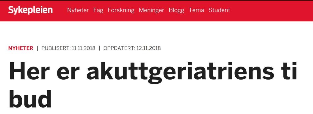 Guro Brustad 1. Du skal ikke tro at alderdom og sykdom er det samme 2. Du skal ikke tro at kronologisk og biologisk alder er det samme 3.