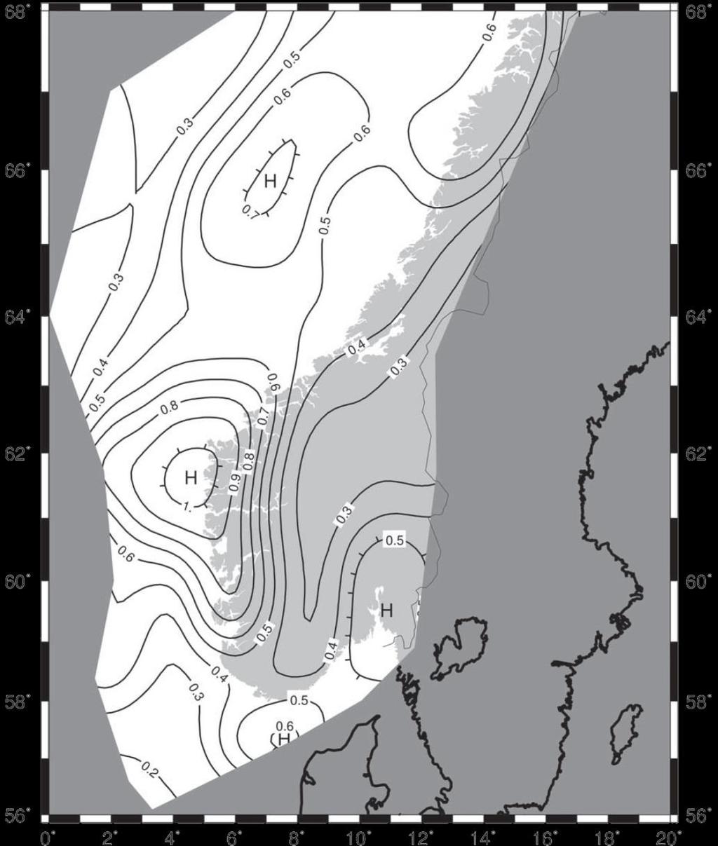 FABEKO - Beregninger Seismiske sonekart PGA Peak Ground Acceleration