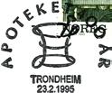 Stempel nr. S110 23.9.1994 SENTRUM, Stempel nr. S111 Brukstid 24.10.1994 800 DAGER IGJEN (til Trondheim bys 1000 års jubileum) Reg brukt 24.