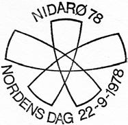 1978 NIDARØ 78 FRIMERKESAMLERNES DAG 21-9-1978 (Nordisk