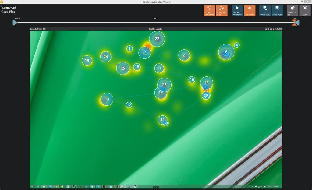 3 3.1 Ikonene i Tobii Dynavox Gaze Viewer Ikonene i Tobii Dynavox Gaze Viewer Controller Figur 3.