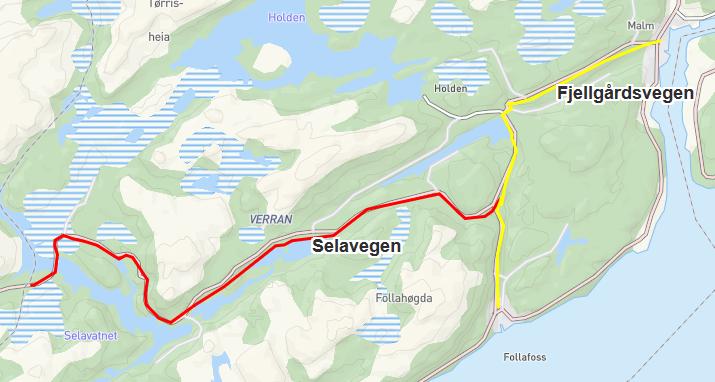 Alternative omadresseringer av Almlivegen Det har kommet inn én uttalelse fra en innbygger i Verran, og vedkommende henviser til at veien lokalt kalles Melan og foreslår derfor Melavegen.