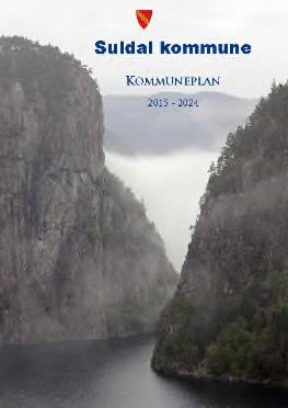 2 Visjon, mål og strategiar I kap. 6 i kommuneplanen 2015-2024 er det vedteke ein visjon for Suldalssamfunnet, samt mål og strategiar om kommunen som organisasjon og arbeidsgjevar. 2.1 Visjon Suldal eit levande samfunn, rik på naturressursar og kreativ kraft.