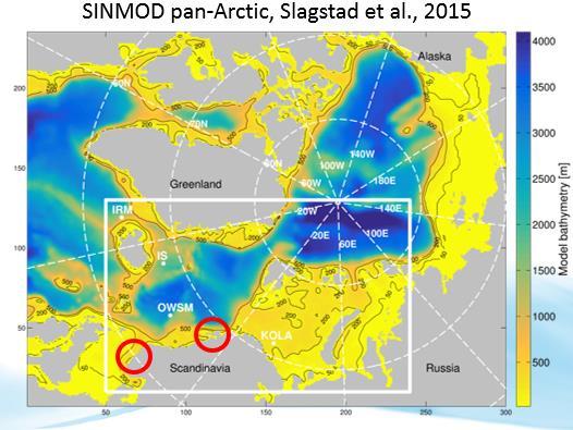 Nedskalering av globale modeller for å lage HF scenarier for norske fjorder I prosjektet ACIDCOAST har vi jobbet med to områder: - Kvinnheradfjorden i Hardanger - Buksnesfjorden i Lofoten Modellert