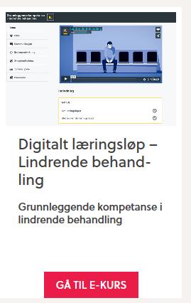 Prosjekt utgående USHT Akershus Tiltakspakke for lindrende behandling Læringsnettverk Spre kunnskap i egen kommune Videreutviklet til digitalt læringsløp Ressurspersonene er nå en del av