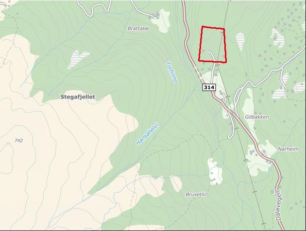 Område: GILBAKKEN (F7).Gnr./bnr:250/4.