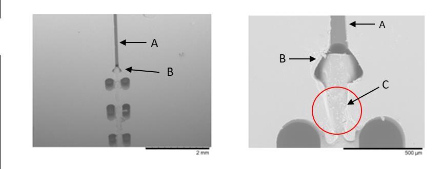 Figur 23: Bilder tatt med SEM av chip 3.