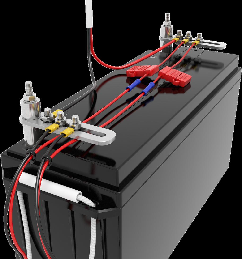 Hvor mye lader anlegget og hva kan man koble til? Ved optimale solforhold vil solcellepanelet tilføre batteriet 21A.