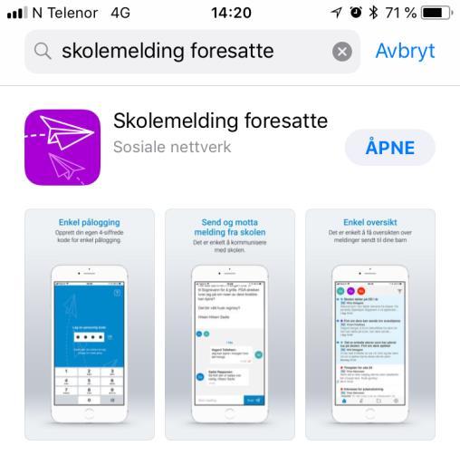 Skolemelding App for kommunikasjon skole-hjem