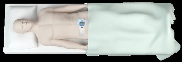 Plasser rikelig mengde ultralydgelé (med så få luftbobler som mulig) midt på pasientens abdomen, omkring 3 cm (1 tomme) over