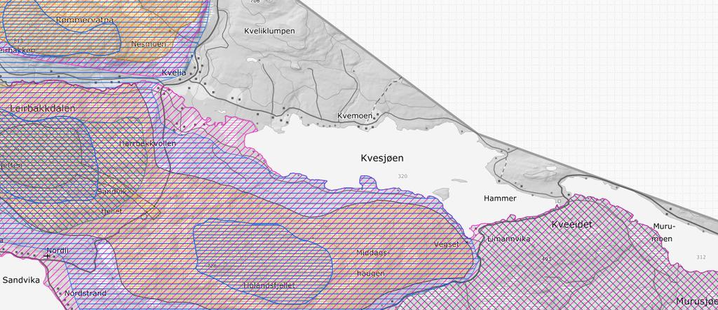 10 2.8 Reindrift Planområdet ligger på nordre side av Kvesjøen.