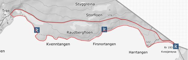 8 2.5 Kulturminner Det er registrert tre kulturminner innenfor og i nærheten av planområdet.