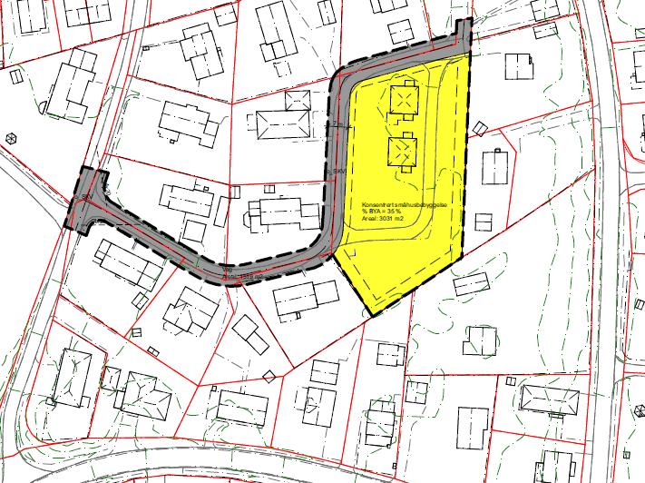 Det er satt av krav til uteoppholdsareal på minimum 45 m 2 per 100 m 2 bruksareal for bolig til felles uteoppholdsarealer, hvorav minimum 15 m 2 skal være til lekeplass.