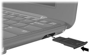 Bruke HP Mini Mobile Drive Bay (kun på enkelte modeller) Mini Mobile Drive Bay er en USB-port som gjør det mulig å få større lagringskapasitet på enheten.