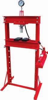 Tonne hydraulic ram and hand pump Adjustable sliding head up to 320mm travel between