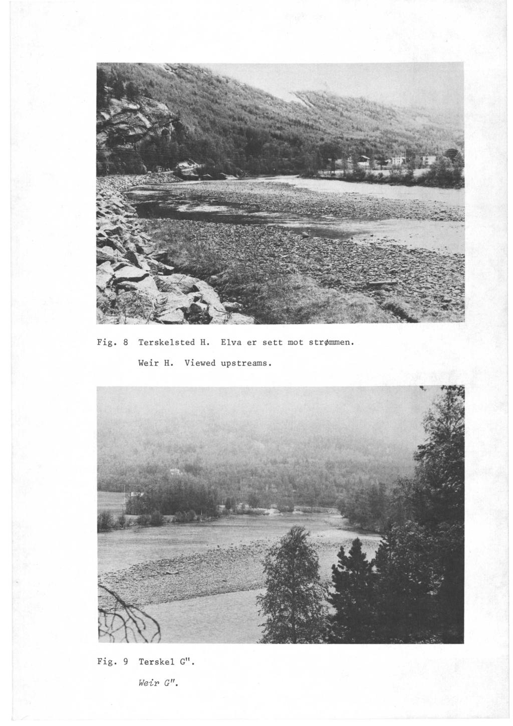 Fig. 8 Terskelsted H. Elva er sett mot strømmen.