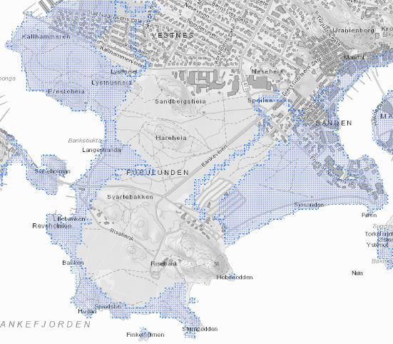 Nr. 2 Uønsket hendelse: Flom Beskrivelse av uønsket hendelse: Høy vannstand/ havnivå som skader området og bebyggelse og uteanlegg OM NATURPÅKJENNINGER (TEK17) SIKKERHETSKLASSE FORKLARING FLOM/SKRED