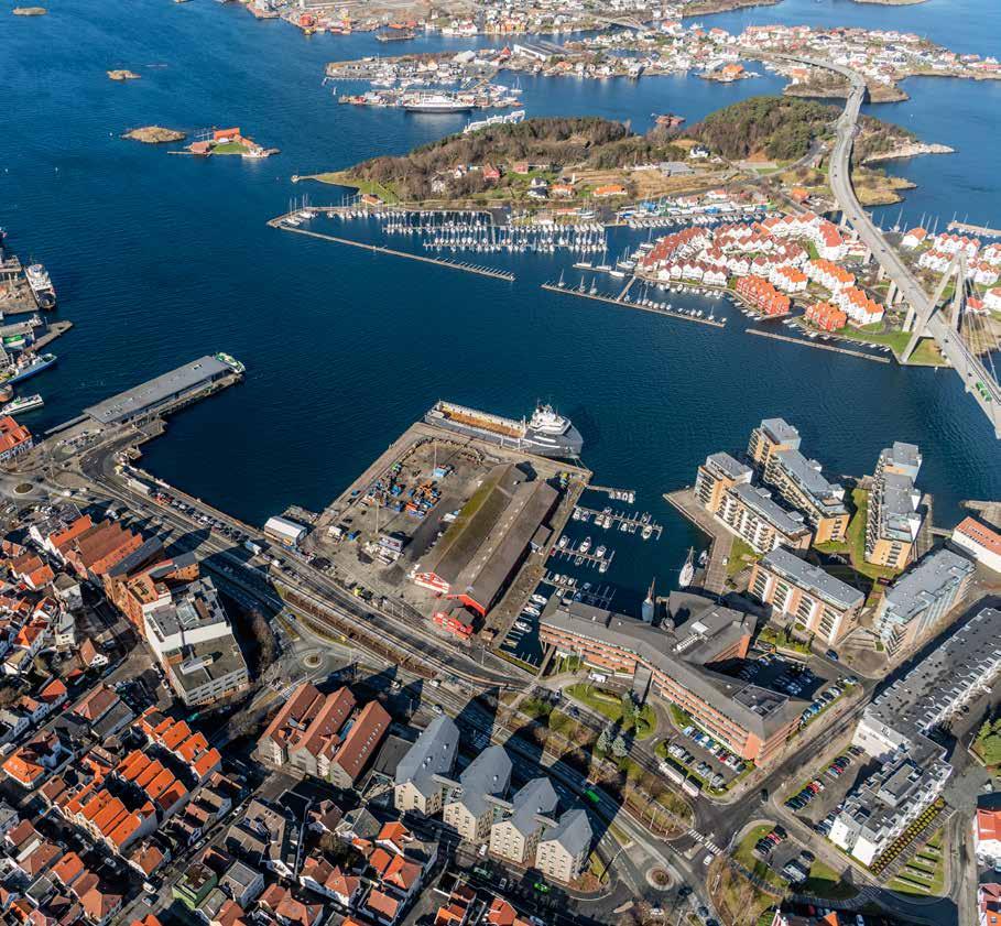 Havneutvikling Dette er de nye og store utbyggingsområdet i Stavanger sentrum (Foto: Bitmap) som en konsekvens av utbyggingen i Østre havn. Havnedirektør Merete Eik ser for seg flere muligheter.