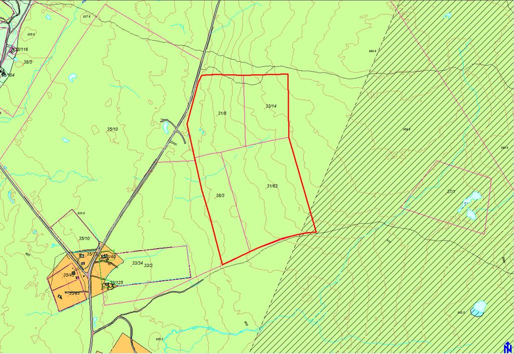 Korleis eigner området seg til utbygging? Vil karakteriserast som nybygging då avstanden til næraste hyttefelt (F13) er om lag 300 meter. Elles kan området vere eigna for hytteutbygging.