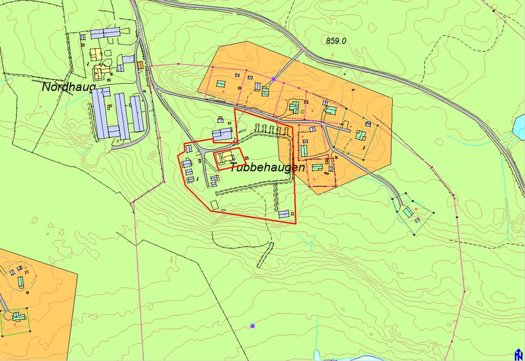 Tubbehaugen camping, 28/23 Eigedom: Gnr/bnr: 28/23 Forslagsstillar: Maaike Visser og Jan Kattenberg Føremål: Campingplass Kort skildring Området ligg innanfor reguleringsplan for Tretteskogan og er